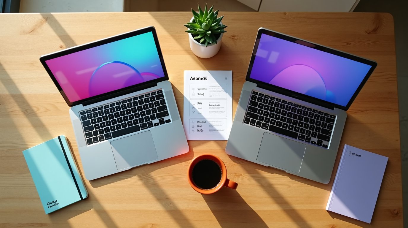AI w zarządzaniu projektami MŚP 2026 — ClickUp Brain², Asana AI i Monday.com Sidekick