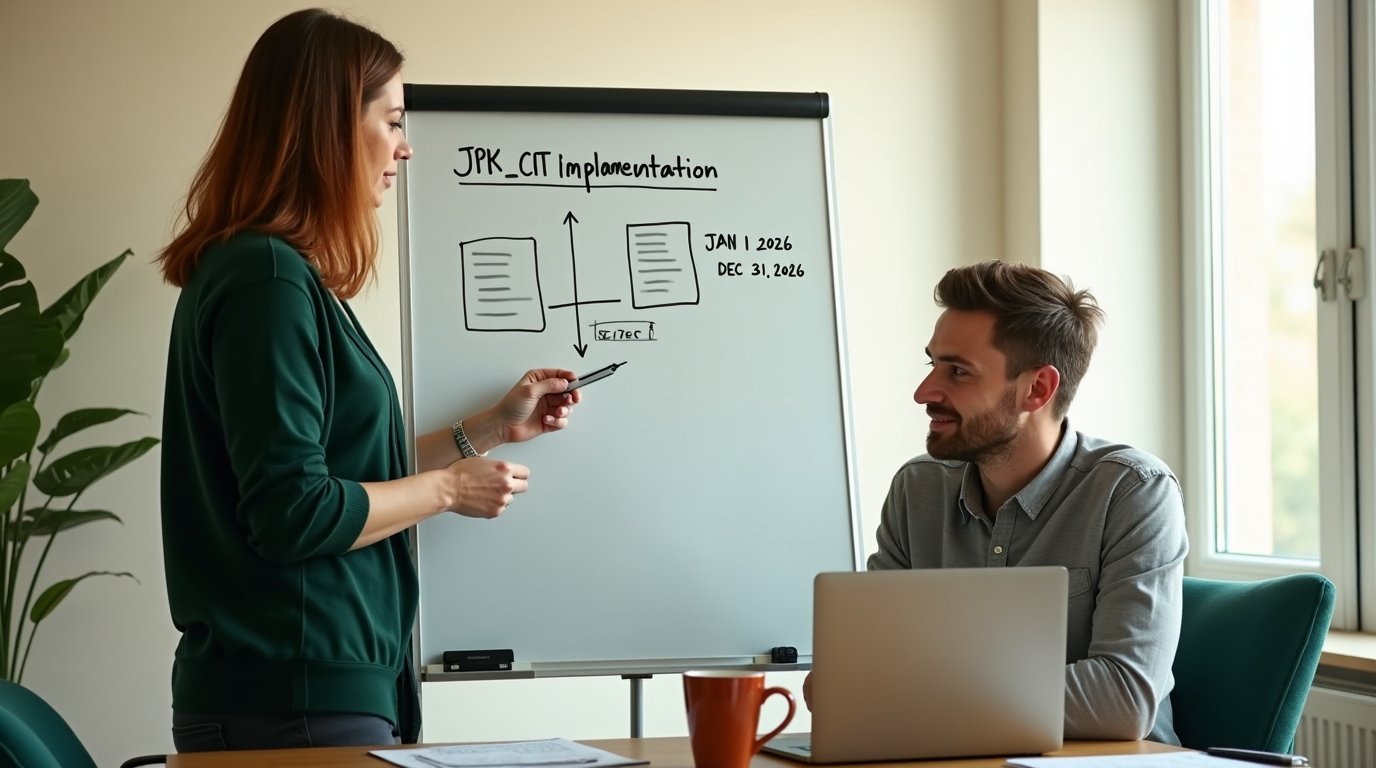 Od 2026 roku część firm CIT wysyła księgi rachunkowe do urzędu skarbowego w formacie pliku XML. Wyjaśniamy, kogo to dotyczy w tym roku, kogo za rok, i co konkretnie musi pojawić się w księgach, żeby plik w ogóle dało się złożyć.