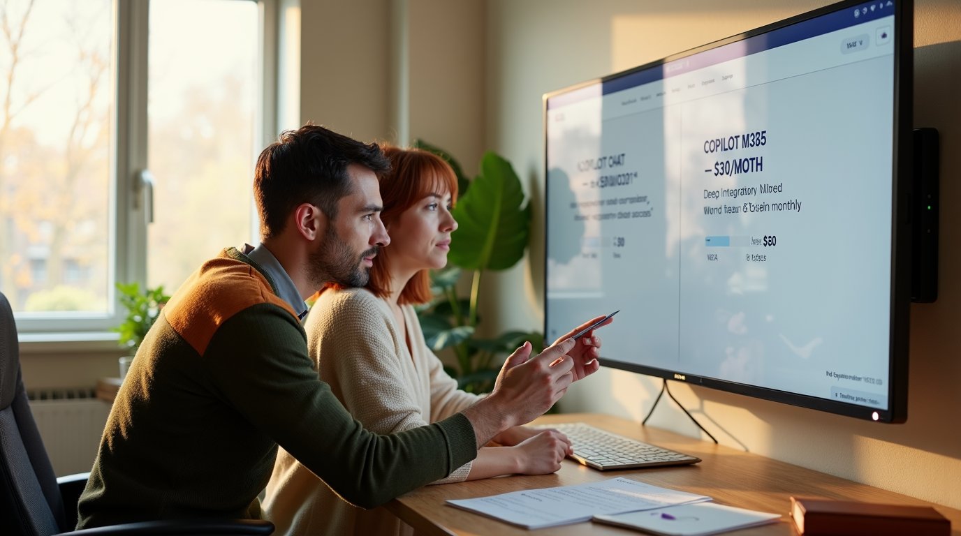 Microsoft 365 Copilot to nie jeden produkt, ale dwa — darmowy Copilot Chat dostępny od zaraz i płatny asystent AI zintegrowany z Word, Excel, Outlook i Teams. Sprawdzamy, co każdy z nich robi i kiedy dopłata ma sens dla MŚP.